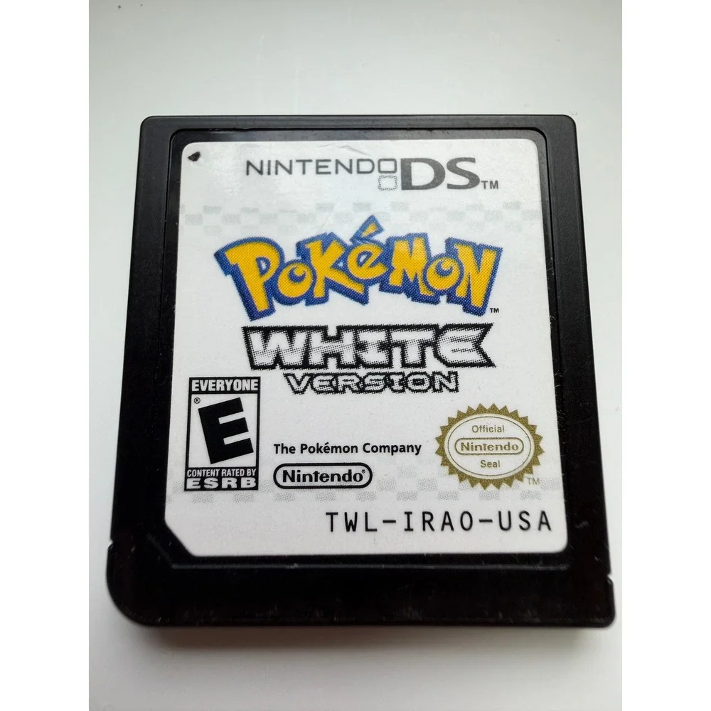 Pokemon White Version Nintendo DS Cartridge DSi XL Game